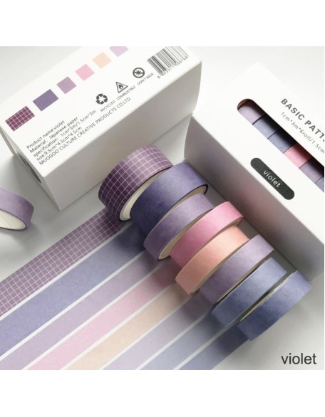 Solid Colour Washi Tape Box Sets