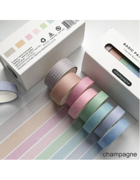 Solid Colour Washi Tape Box Sets