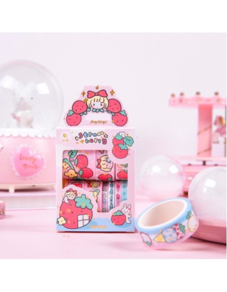 Cute Strawberry Washi Tape Box Set