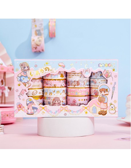 Cute Gold Detail Washi Tape Box Set