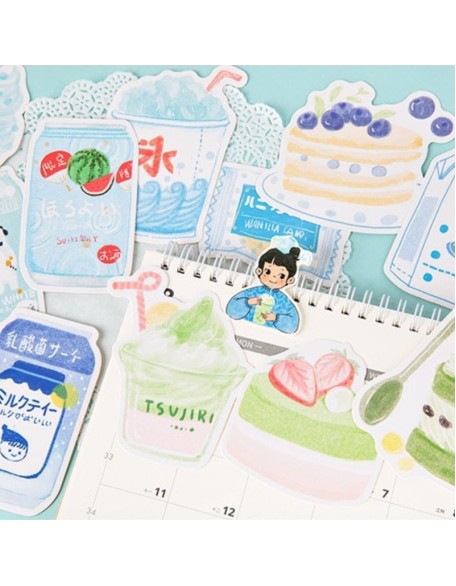 Cute Snack Shop Mini Postcard Set