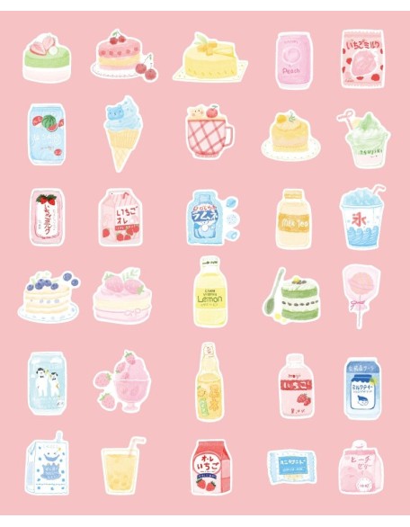 Cute Snack Shop Mini Postcard Set