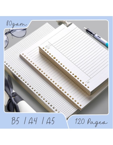 Loose Leaf Paper Refill Sheets