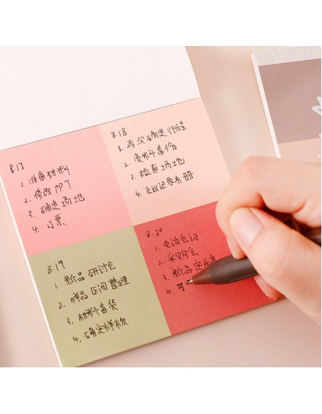 4 Grid Colourful Cute Sticky Notes