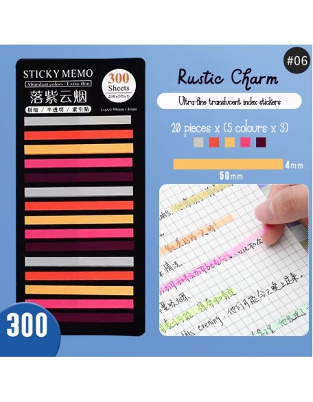 Index Translucent Sticky Notes