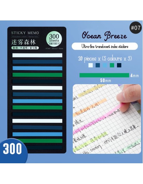 Index Translucent Sticky Notes