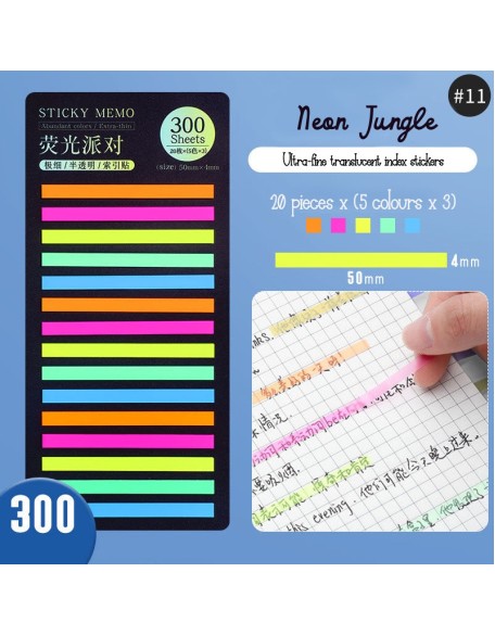 Index Translucent Sticky Notes