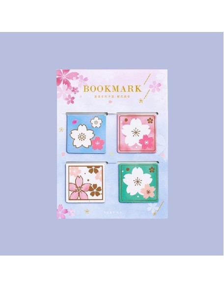 Cherry Blossom Magnetic Bookmark Sets