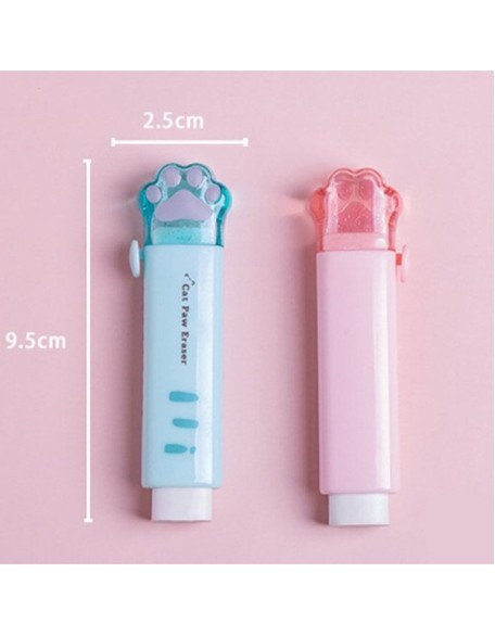 Cute Cat Paw Retractable Erasers