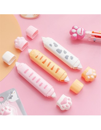 2 In 1 Cute Cat Paw 4M Correction Tape and 3M Glue Tape