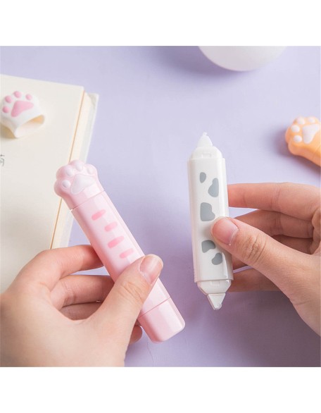 2 In 1 Cute Cat Paw 4M Correction Tape and 3M Glue Tape