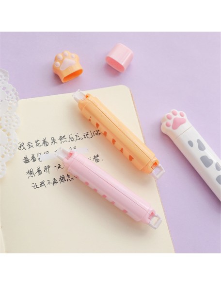 2 In 1 Cute Cat Paw 4M Correction Tape and 3M Glue Tape