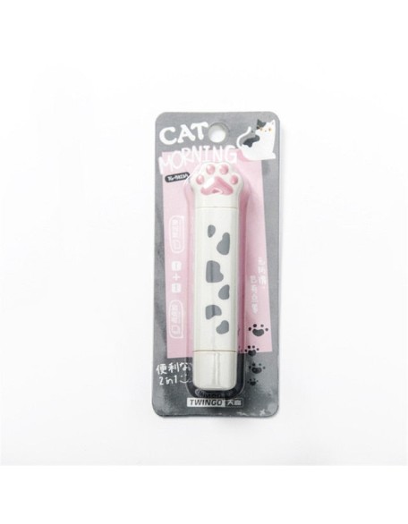 2 In 1 Cute Cat Paw 4M Correction Tape and 3M Glue Tape