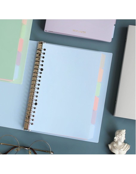 Pastel Metal Binder Notebook