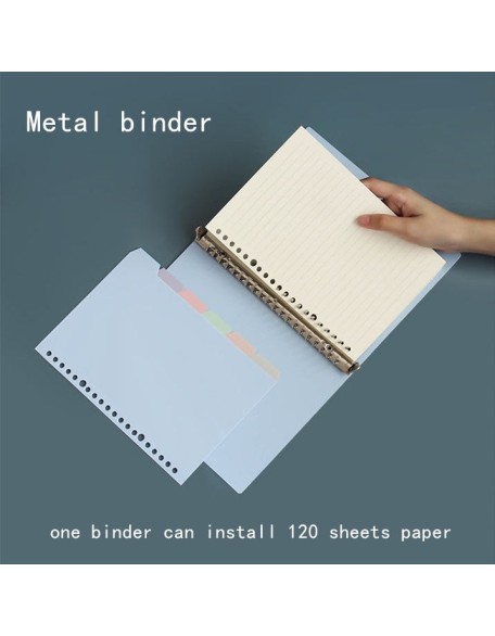 Pastel Metal Binder Notebook