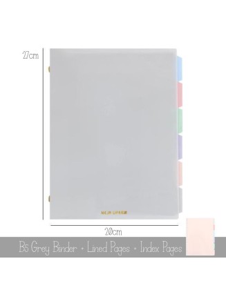 Pastel Metal Binder Notebook