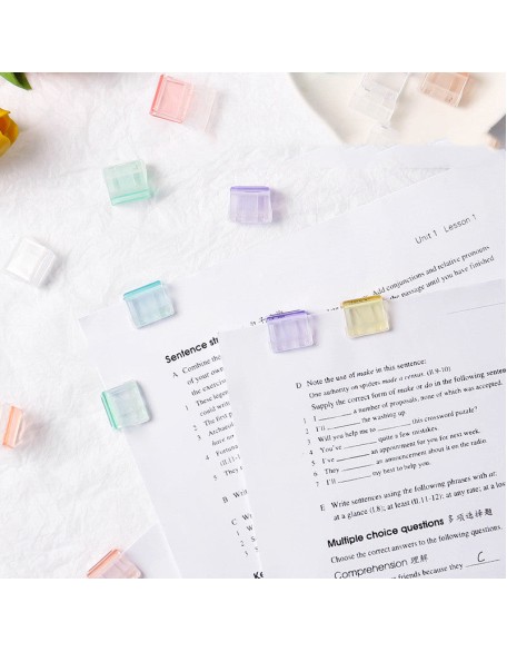 Candy Colour Transparent Paper Clips