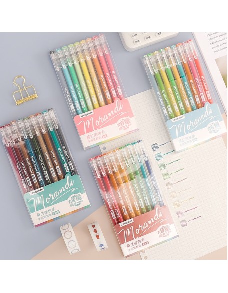 Morandi Needlepoint Gel Ink Pens