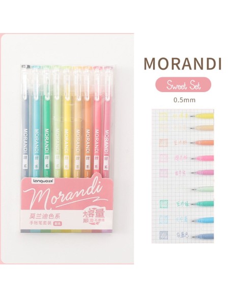 Morandi Needlepoint Gel Ink Pens