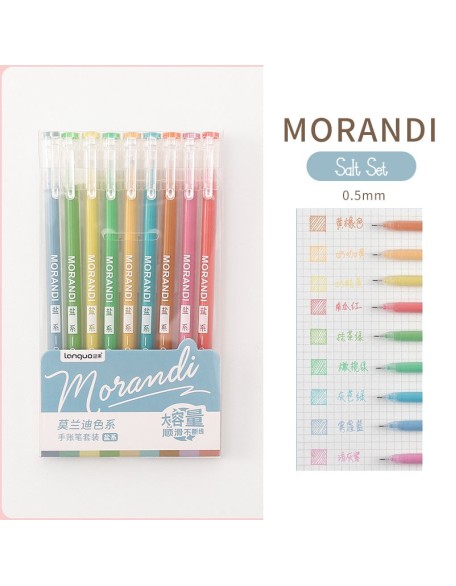 Morandi Needlepoint Gel Ink Pens