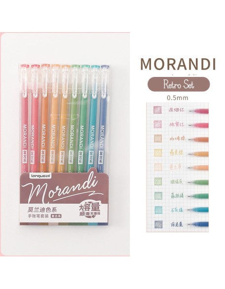 Morandi Needlepoint Gel Ink Pens