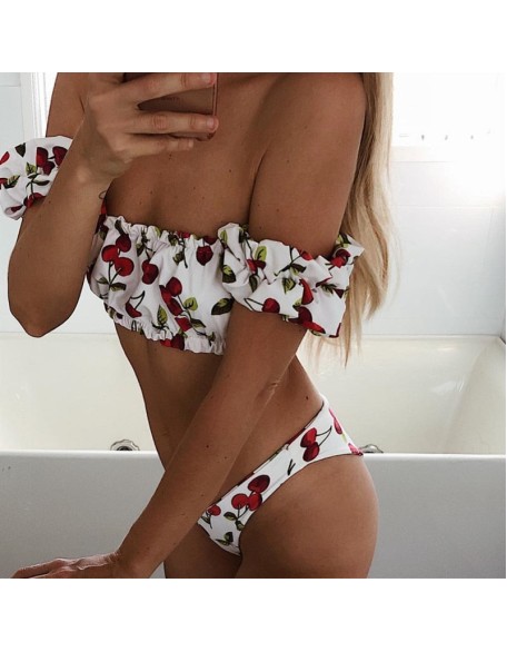 off the shoulder bikini